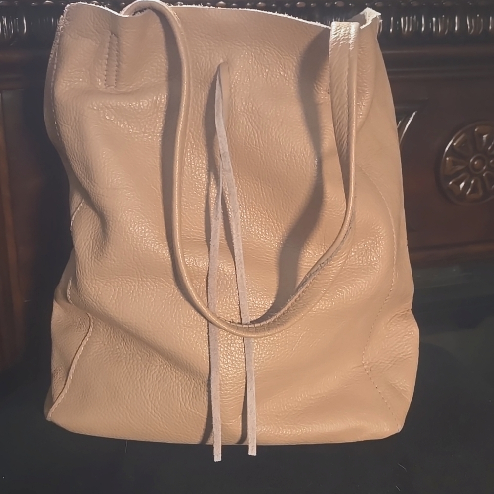 Borse In Pelle pink leather bag